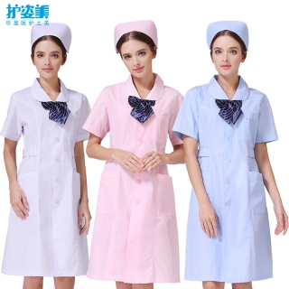 护士服大圆领夏装
