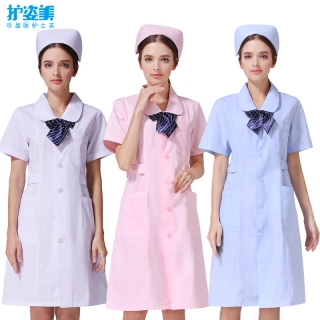护士服小圆领夏装