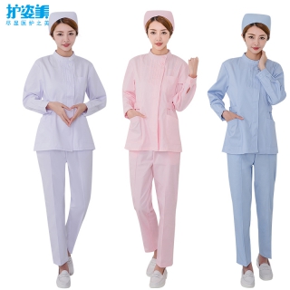 护士服捏折套装冬装